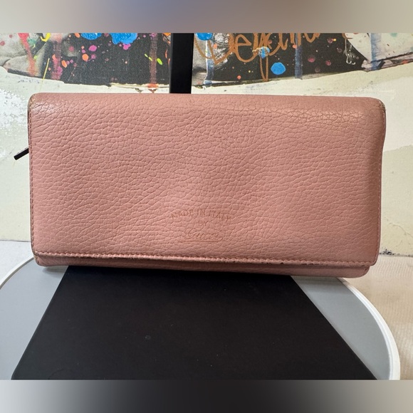 Gucci Pink Leather Wallet - Picture 3 of 17